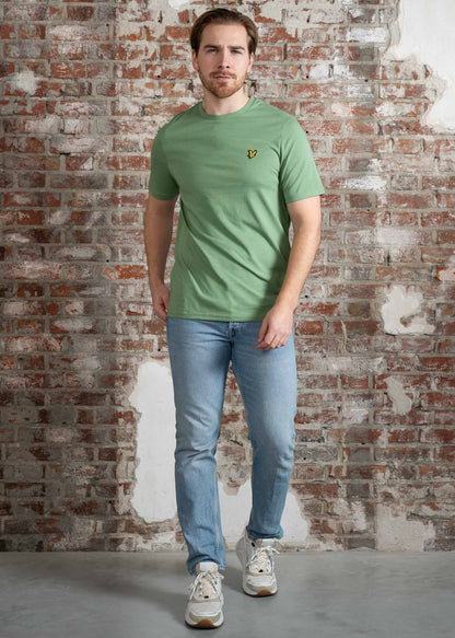 Lyle & Scott T-shirts Plain t-shirt - smoke green