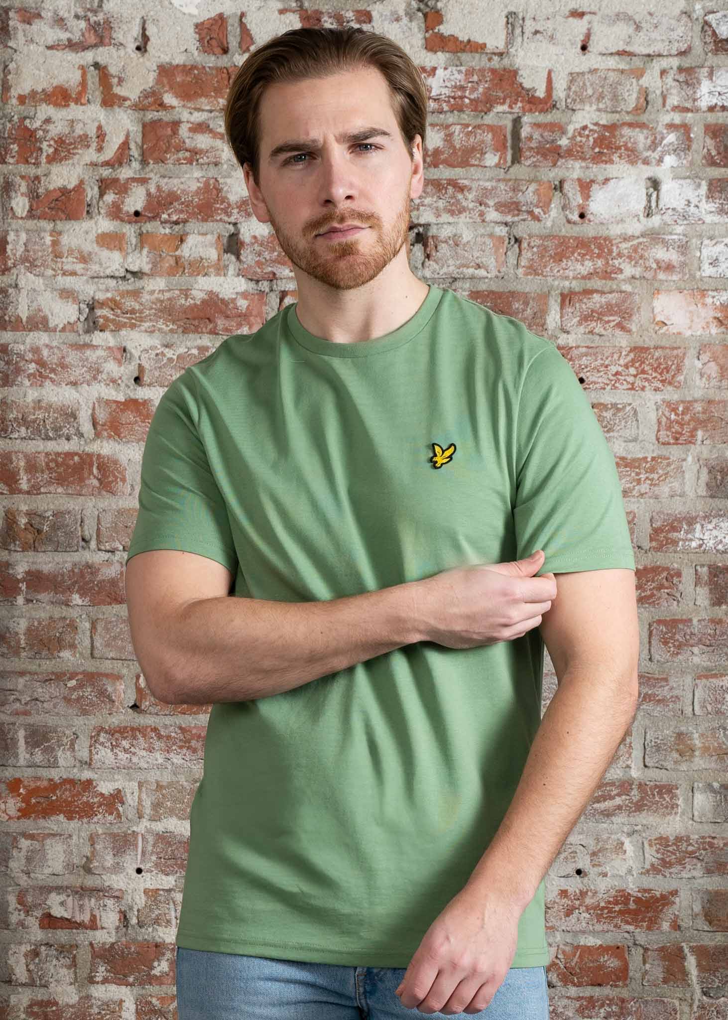 Lyle & Scott T-shirts Plain t-shirt - smoke green