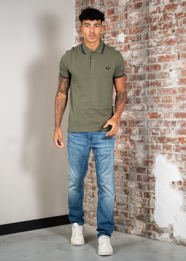 Fred Perry Polo's Twin tipped polo - laurel wreath green black