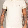 Fred Perry Polo's Twin tipped polo - oatmeal warm stone shaded stone
