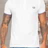 Fred Perry Polo's Twin tipped fred perry shirt - snow white burnt red navy