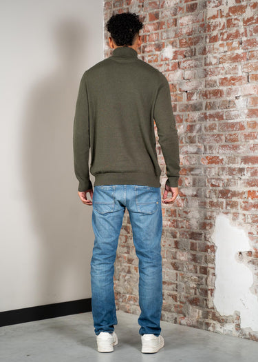 Lyle & Scott Truien Cotton merino turtleneck jumper - deep depths