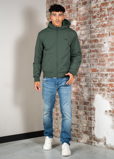Fred Perry Jassen Hooded brentham jacket - court green