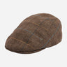 Barbour Petten  Cheviot flat cap - brown herringbone 