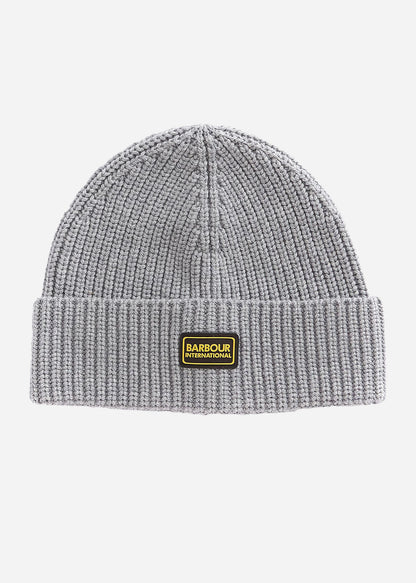 Barbour International Mutsen  Sweeper legacy knit beanie - grey marl 