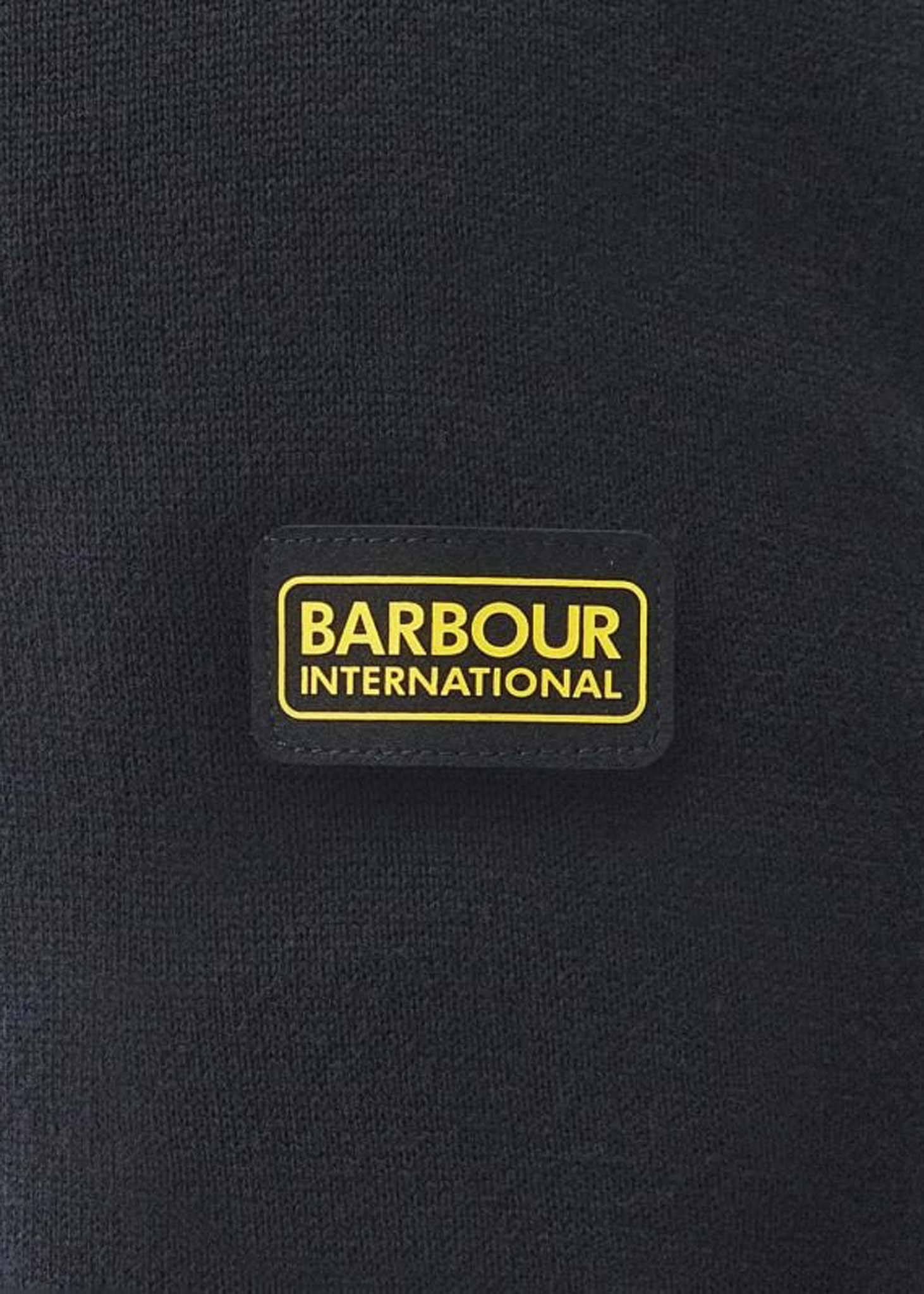 Barbour International Truien  Cotton half zip knit - black 