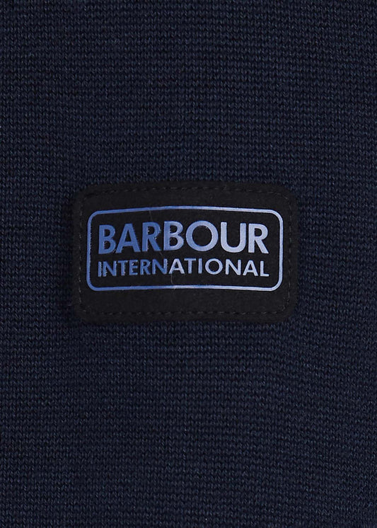 Barbour International Truien  Cotton half zip knit - international navy 