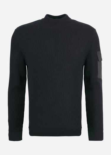 Barbour International Truien  Texture crew - black 