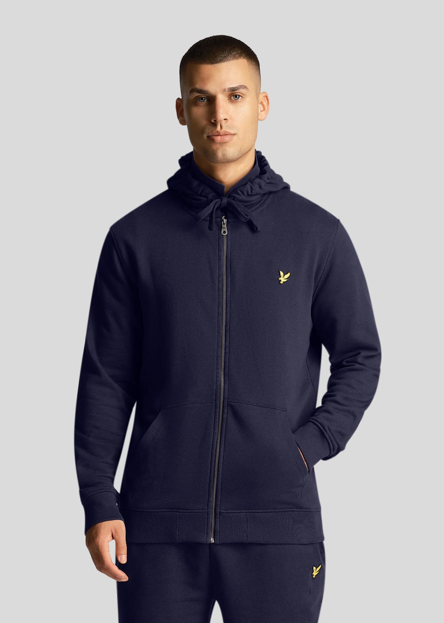 Lyle & Scott Vesten  Zip through hoodie - navy 