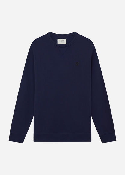 Lyle & Scott Truien  Tonal eagle crew neck sweatshirt - dark navy 