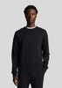 Lyle & Scott Truien  Tonal eagle crew neck sweatshirt - jet black 