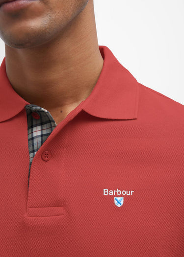 Barbour Polo's Barbour tartan pique polo shirt - red spice