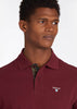 Barbour Polo's  Barbour tartan pique polo - ruby 