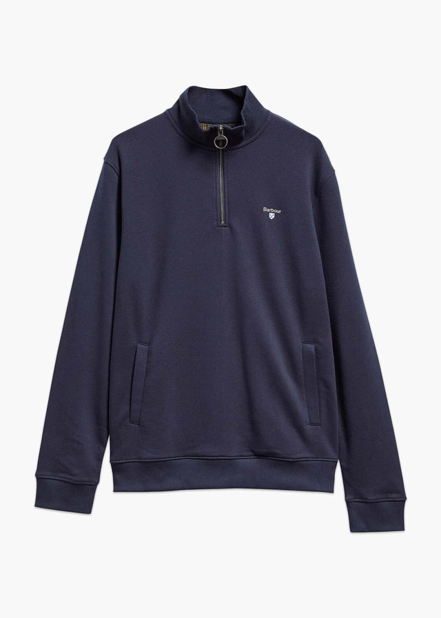 Barbour Truien Barbour desmond half zip sweat - navy