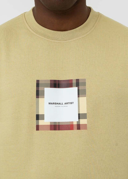 Marshall Artist Truien  UK ism box logo crewneck - sandstone 