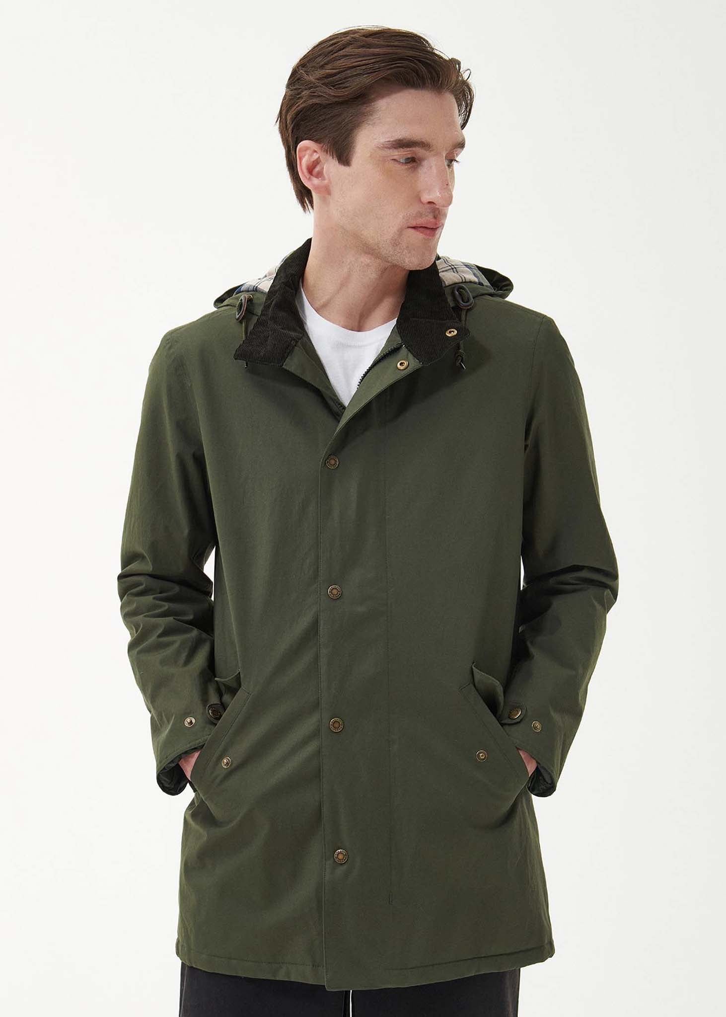 Barbour Jassen  Chelsea mac jacket - olive forest mist 