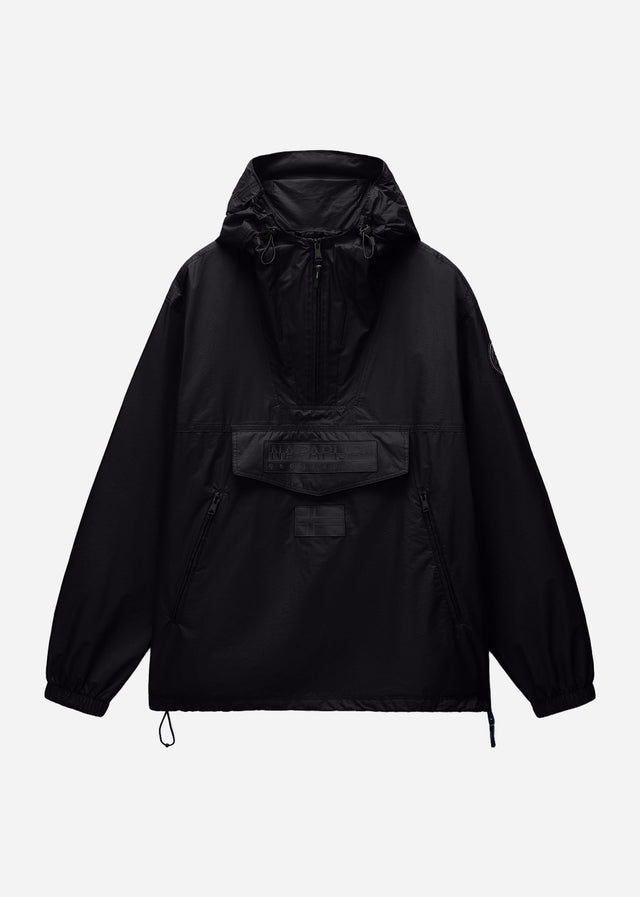 Napapijri Jassen Lightweight Packable Rainforest Overhead rf next Jacket - black beauty