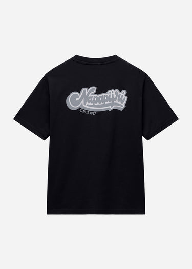 Napapijri T-shirts S zinc ss - black beauty