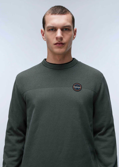 Napapijri Truien  Derri crewneck sweater  - green urban 