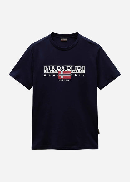 Napapijri T-shirts S aylmer - blu marine