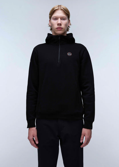 Napapijri Hoodies  Badge halfzip hoodie  - black 