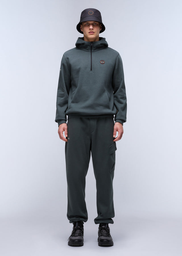 Napapijri Hoodies  Badge halfzip hoodie  - green urban 