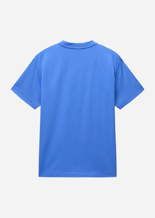 Napapijri T-shirts S box logo - ultramarine