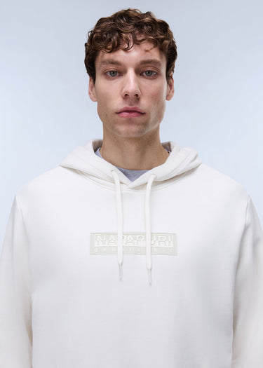 Napapijri Hoodies B box logo h 1 - white whisper