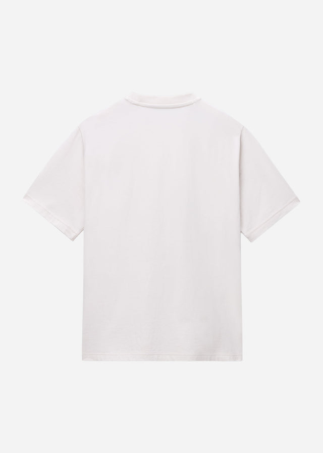 Napapijri T-shirts S box logo SS 1 - white whisper