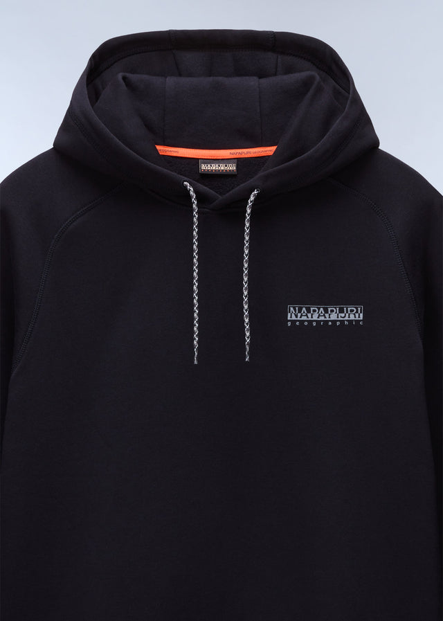 Napapijri Hoodies Back graphic hoodie - black beauty