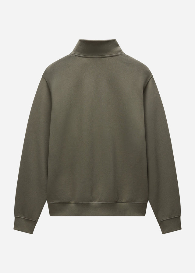 Napapijri Truien Small box quarter zip sweat - tea leaf