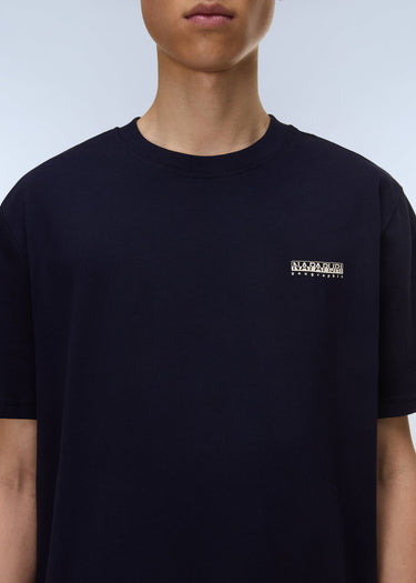 Napapijri T-shirts S small box ss - blu marine