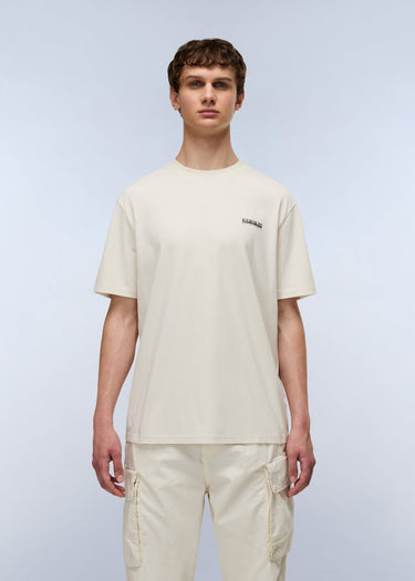 Napapijri T-shirts S small box ss - beige dimity