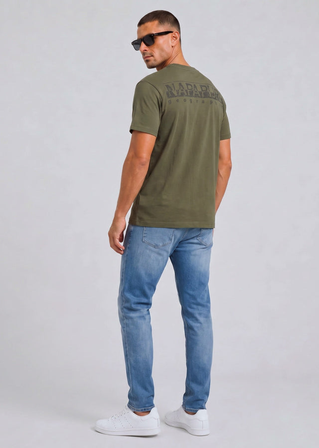 Napapijri T-shirts S yourte ss - olive night