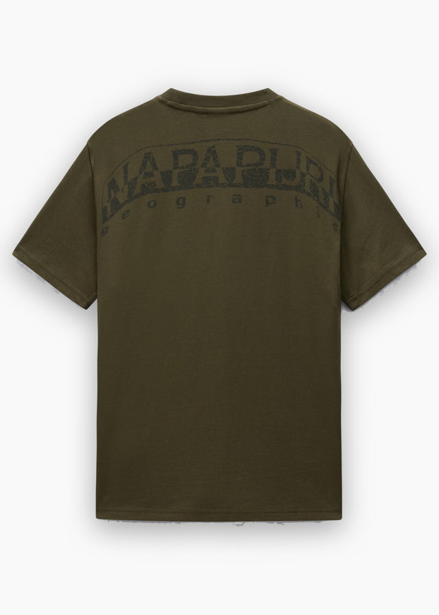 Napapijri T-shirts S yourte ss - olive night