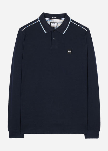 Weekend Offender Longsleeve Polo's  Carola - navy blue house check 