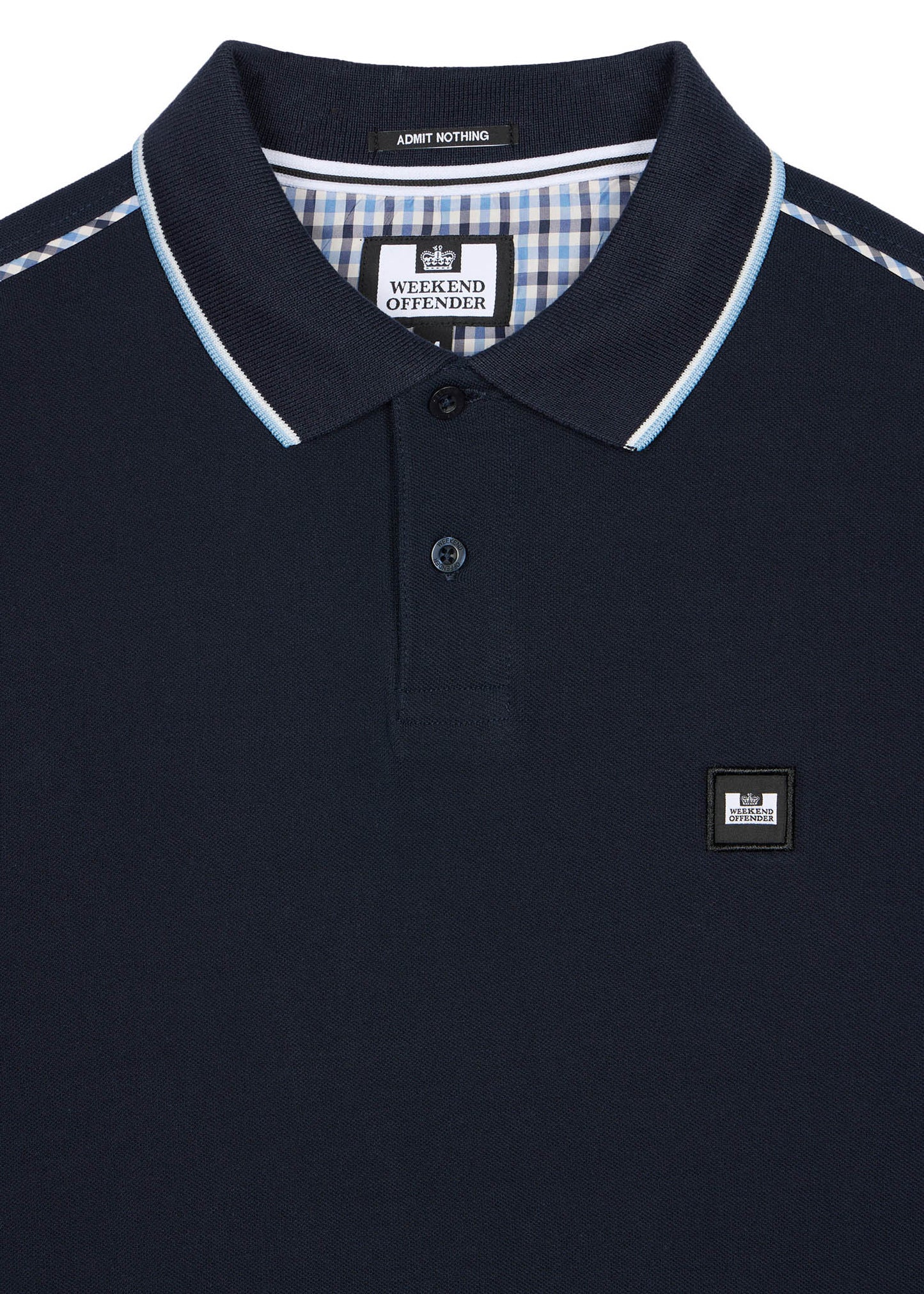 Weekend Offender Longsleeve Polo's  Carola - navy blue house check 