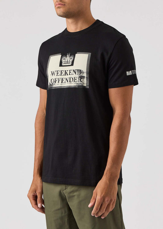 Weekend Offender T-shirts  Bonpensiero - black 