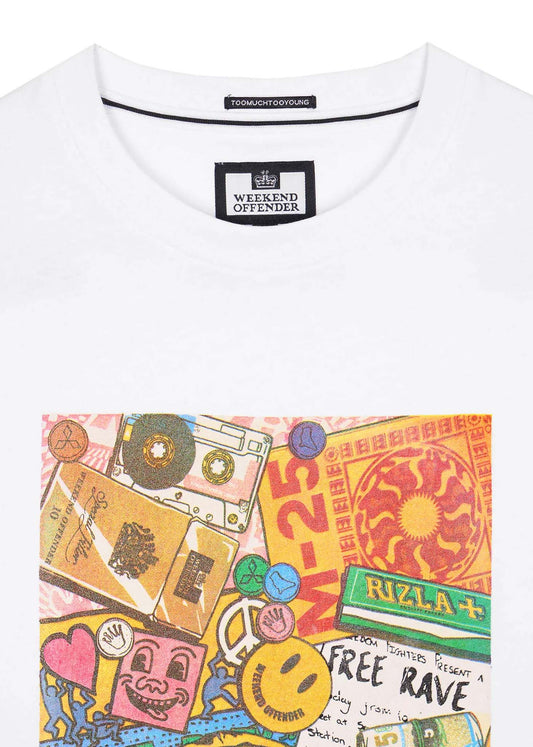 Weekend Offender T-shirts  M25 - white 