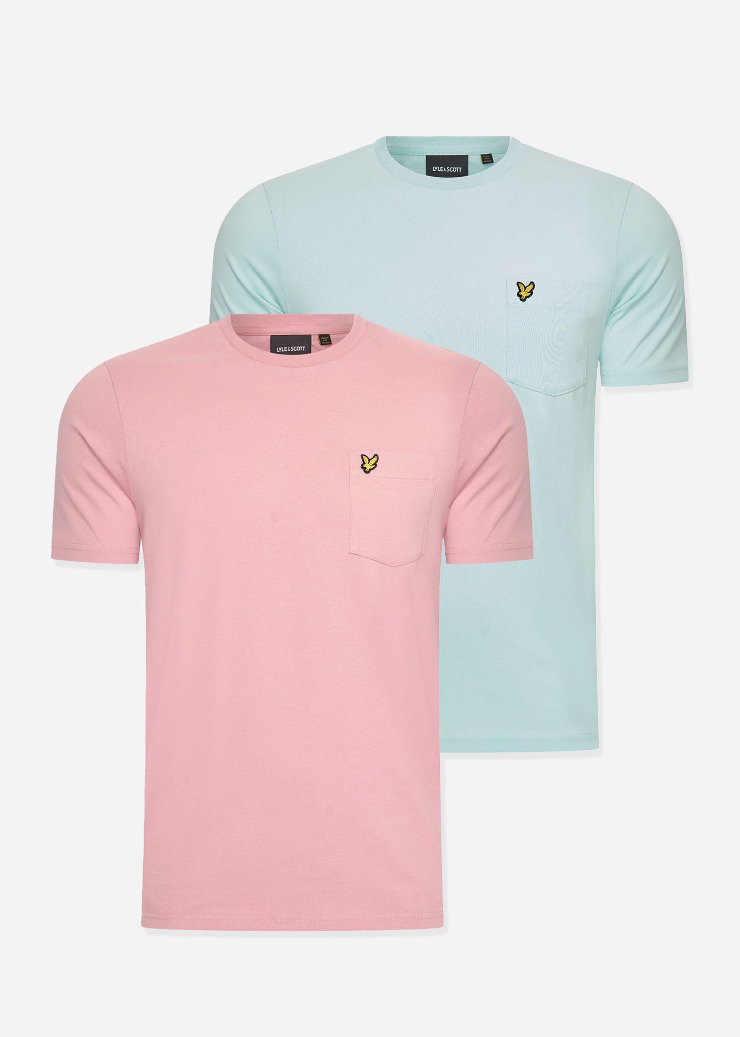 Lyle & Scott T-shirts  Pocket 2 pack t-shirt - palm pink - clear sky 