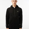 Lacoste Vesten  Contrast stripe zip through hoodie - black 