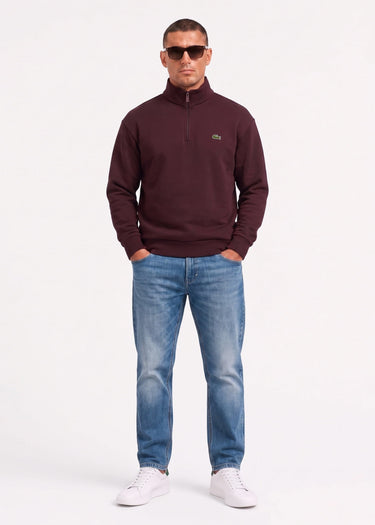 Lacoste Truien Quarter zip fleece sweatshirt - oxalis