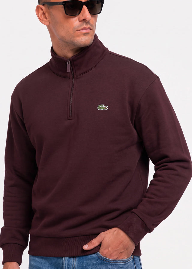 Lacoste Truien Quarter zip fleece sweatshirt - oxalis