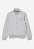 Lacoste Vesten  Brushed fleece zip through sweater - Silver Chine 