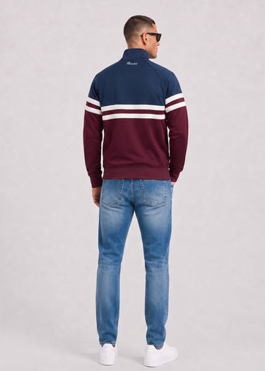 Ellesse Vesten Rimini track jacket - burgundy navy