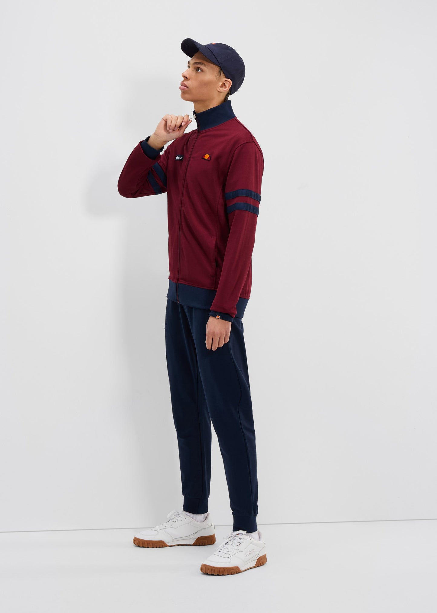 Ellesse Vesten  Roma track top - burgundy 