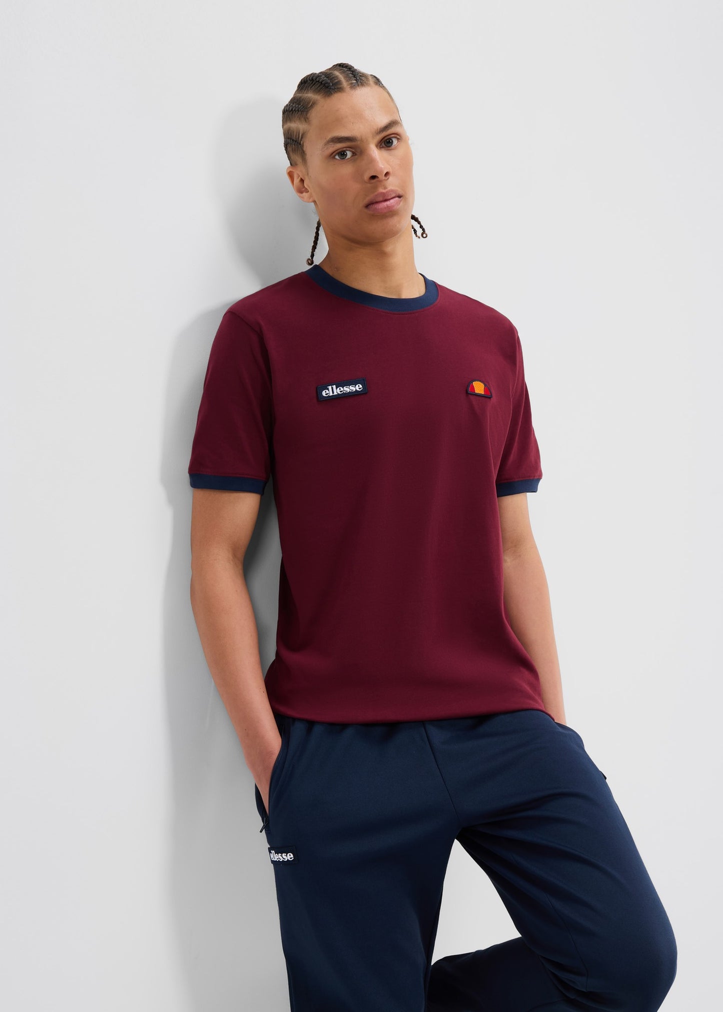 Ellesse T-shirts  Ferdorini tee - burgundy 