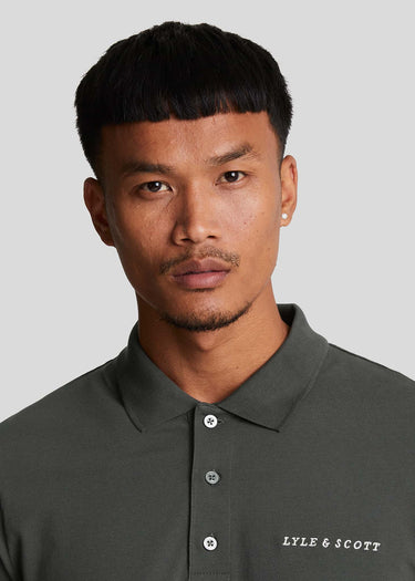 Lyle & Scott Polo's Embroidered polo shirt - gunmetal cove