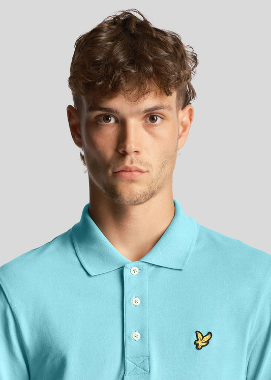 Lyle & Scott Polo's  Plain polo shirt - alpine sky 