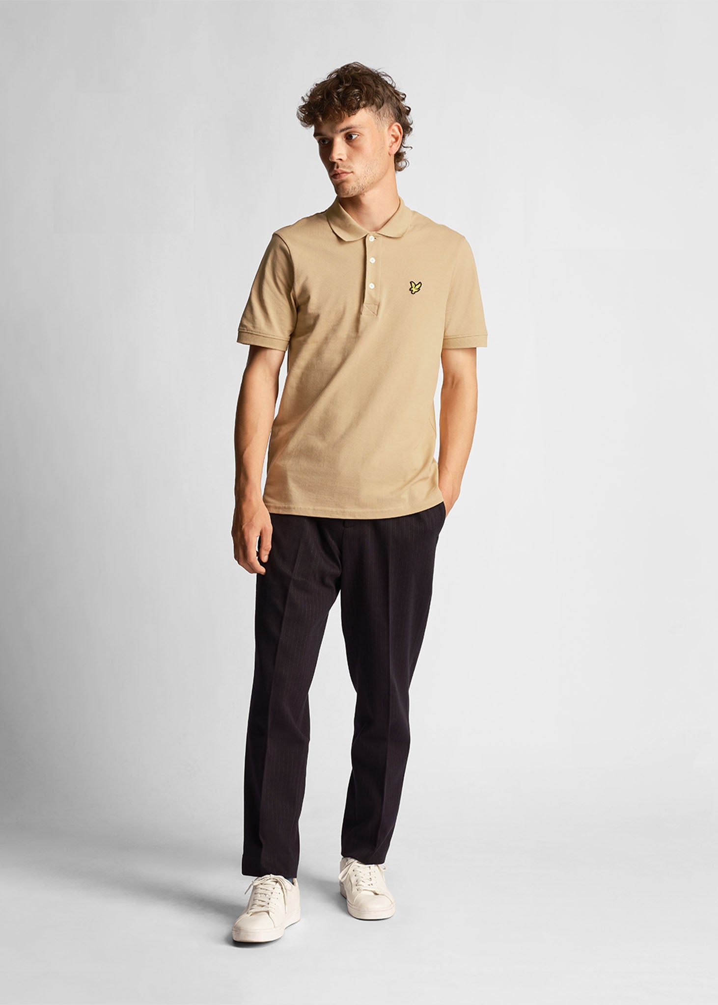 Lyle & Scott Polo's  Plain polo shirt - cairngorms khaki 